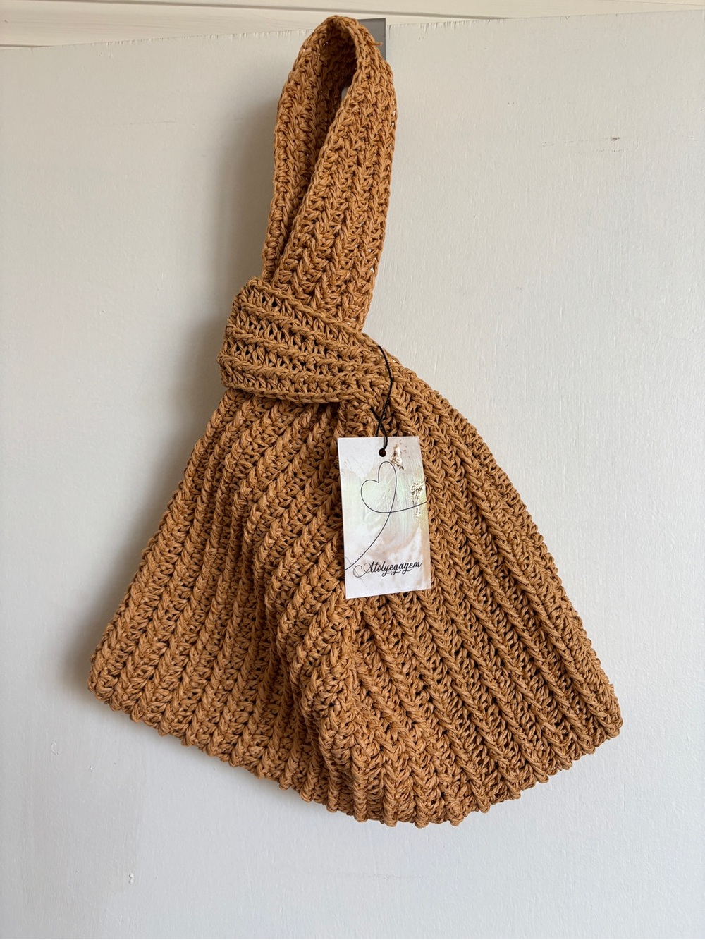 Raffia Japanese Knot Bag